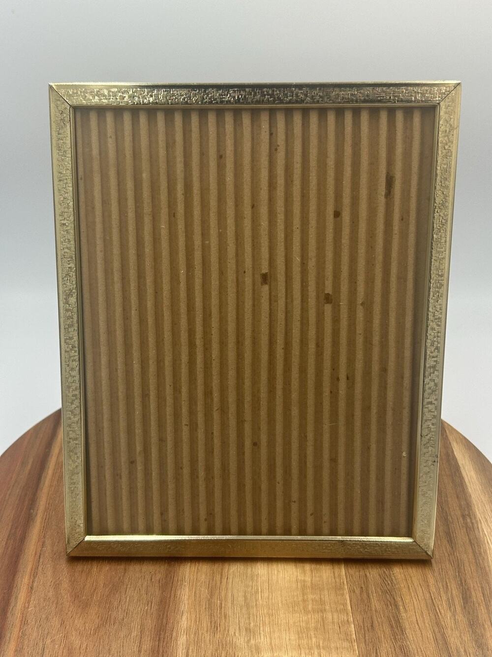 Vintage Brass Picture Frame 8x10 Ornate Etched Table Wall Hang Rectangle Photo